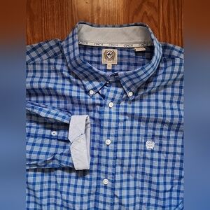 Cinch long sleeve dress‎ shirt xl western cowboy